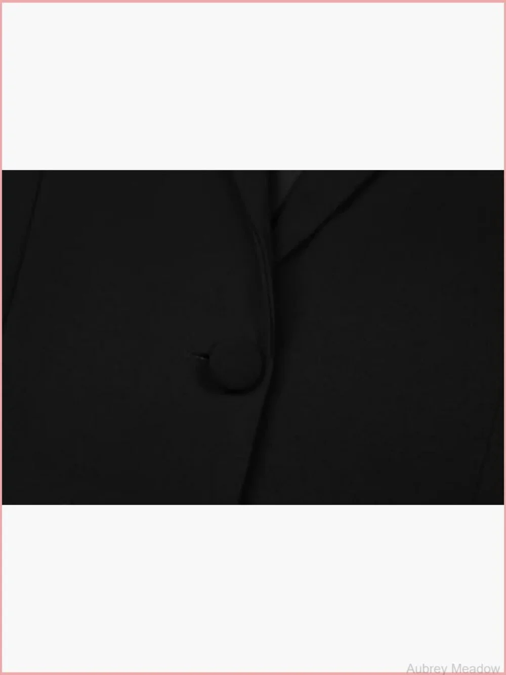 Cropped Blazer Long Sleeve Notch Lapel Button Front Blazers Casual Work Office